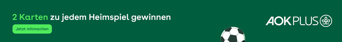 AOK PLUS - 2 Karten zu jedem Heimspiel zu gewinnen